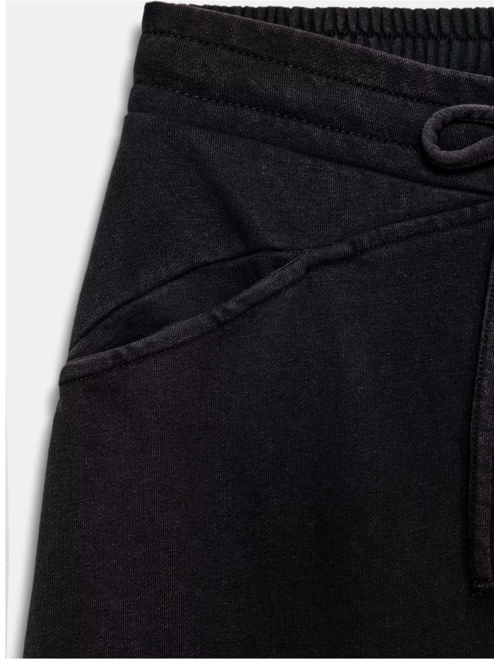 Two matching SETS of Zara Black/ Tan Wide-Leg Lounge Pants and tops - Picture 6 of 7
